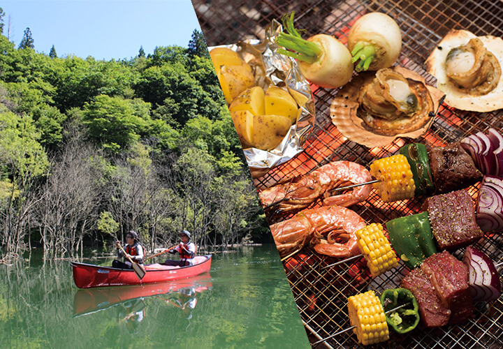 ウォーターアクティビティとコテージBBQを楽しむ1泊2日